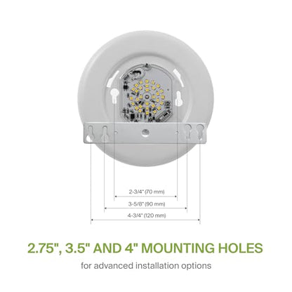 ASD 1 Pack LED Disk Lights 4 Inch, 5CCT Flush Mount Ceiling Light Fixture - color: White, size: 1 Pack