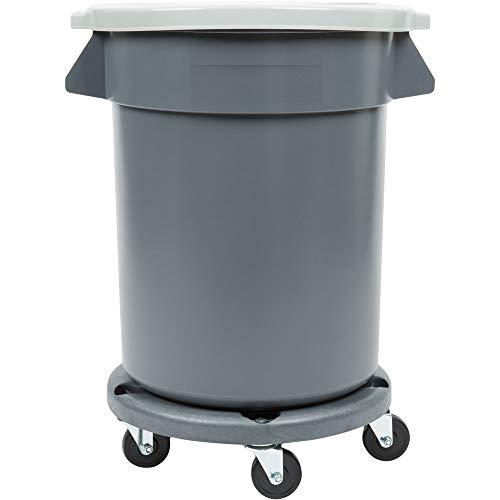 20 Gallon Gray Ingredient Bin. SCOOP Added! Use for long term storage products: sugar, pasta dogs food, flour for Home, Restaurant, Industrial., Lid, and Dolly Kit