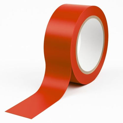 GTSE - Red Vinyl PVC Floor Tape 2 inch x 108ft Safety Marking Tape - color: Red, size: 2" x 108 ft