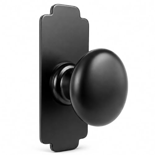 trust4care 4-Pack Black Rectangle Backplates of Closet Cabinet Knobs - color: Black