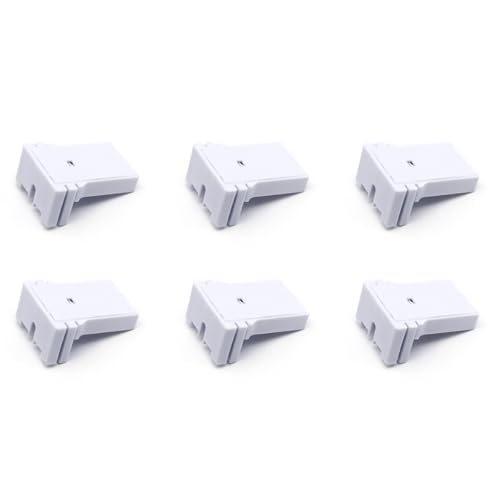 6 Pcs U-Shaped T8 T12 Fluorescent Light Socket Holder Medium Bi-Pin Sockets for LED Lamps Replacement