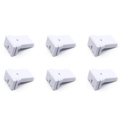 6 Pcs U-Shaped T8 T12 Fluorescent Light Socket Holder Medium Bi-Pin Sockets for LED Lamps Replacement