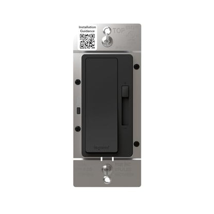 Legrand Radiant 150W LED Dimmer Light Switch 3-Way Rocker Black 1 Pack - color: Black