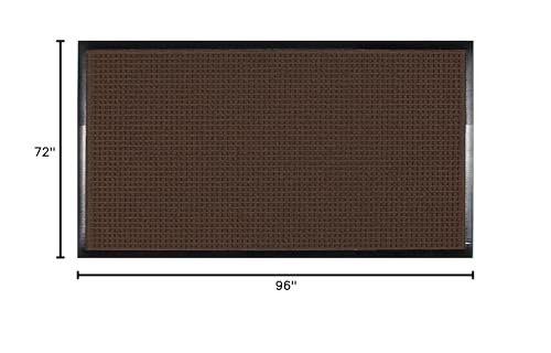 Guardian WaterGuard Indoor/Outdoor Wiper Scraper Floor Mat, Rubber/Nylon, 6'x8', Burgundy - color: Burgundy, size: 6' x 8' (Rectangular)