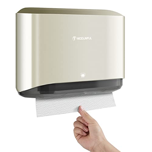 Folded Paper Towel Dispenser Wall Mount No Drill for Renter, 260 Sheet Gold - color: D-23 Golden
