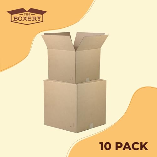 The Boxery Moving Boxes 10-Pack Large | 18x18x18 inch - size: LARGE-10-PACK