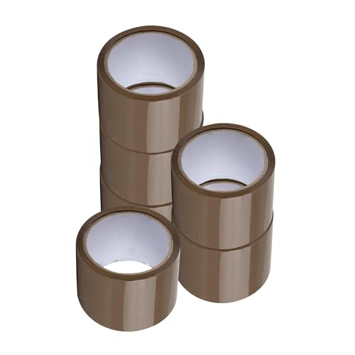 PSBM Brown Packing Tape, 24 Rolls 2 Mil 2.83 Inch 110 Yards Per Roll, Heavy Duty Tape for Packaging, Shipping, Moving & Sealing - color: Brown, size: 2.83" Heavy Duty