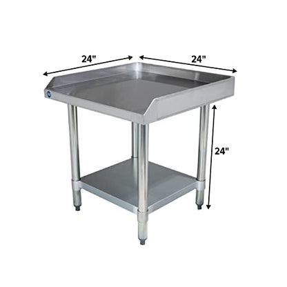 24" x 24" Stainless Steel Equipment Stand, 24" Tall - size: 24"x24"