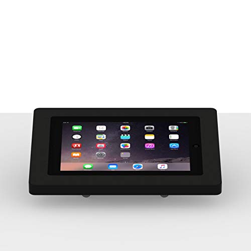 VidaMount Black Enclosure and Fixed Tilted 15° Desk/Surface Mount [Bundle] Compatible with iPad 2/3/4 - color: Black, size: iPad 2/3/4