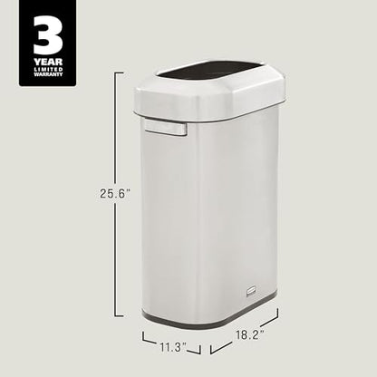 Rubbermaid Commercial Products Refine Slim Container, 15-Gallon - style: Slim