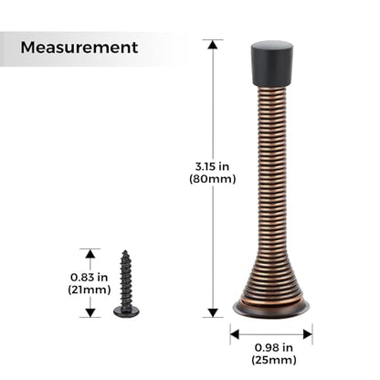 Ravinte Door Stoppers, 48 Pack Oil Rubbed Bronze Spring Door Stops - color: Oil Rubbed Bronze