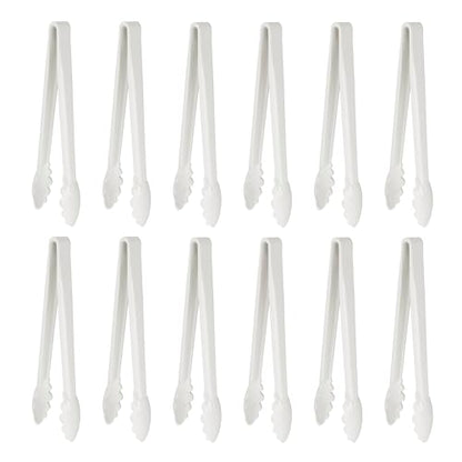 New Star Foodservice 35551 Utility Tong, 12 inch, White, Set of 12 - color: White (Set of 12)