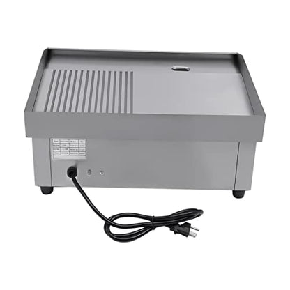 1600W Commercial Countertop Grill Electric Flat Top Teppanyaki Griddle - color: 1600W, 21.7"x13.8"