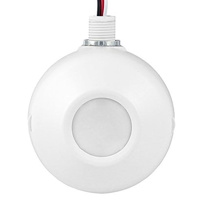 ENERLITES High Bay Ceiling Motion Sensor, Passive Infrared PIR Ceiling Sensor, 360° Field of View, 2800 Sq Ft Coverage, 120-277VAC, Neutral Wire Required, Commercial/Industrial Grade, MPC-50H, White - size: 1 Pack