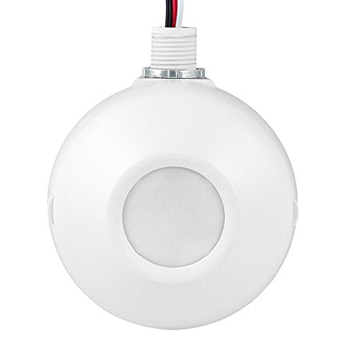 ENERLITES High Bay Ceiling Motion Sensor, Passive Infrared PIR Ceiling Sensor, 360° Field of View, 2800 Sq Ft Coverage, 120-277VAC, Neutral Wire Required, Commercial/Industrial Grade, MPC-50H, White - size: 1 Pack