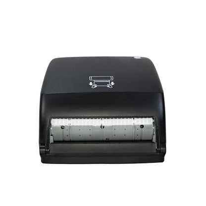 San Jamar Timeless Hands-Free Mechanical Paper Towel Dispenser, Black, Commercial Grade, Universal Roll Compatibility, Touchless Operation, for Bathrooms and Kitchens