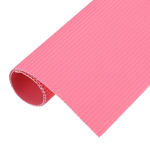 MECCANIXITY Corrugated Paper Sheets 5pcs 12x8inch Light Pink - color: Light Pink, size: 12inch x 8inch