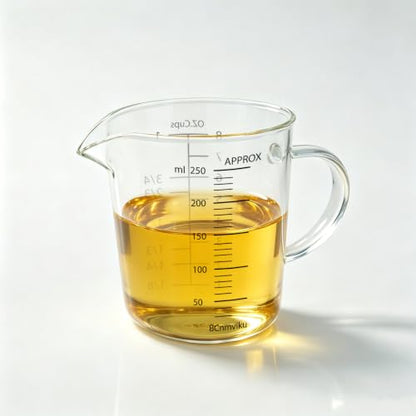 BCnmviku Glass Measuring Cup 250ml 1Cup High Borosilicate [Insulated Handle | V-Shaped Spout]For Prepping Baking and Cooking Preheated Oven Dishwasher Freezer and Microwave Safe - size: 250ml