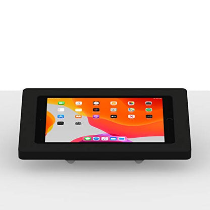 VidaMount Black Enclosure and Fixed Tilted 15° Desk/Surface Mount [Bundle] Compatible with iPad 10.2" (7th, 8th & 9th Gen) - color: Black, size: iPad 10.2" (7th, 8th & 9th Gen)