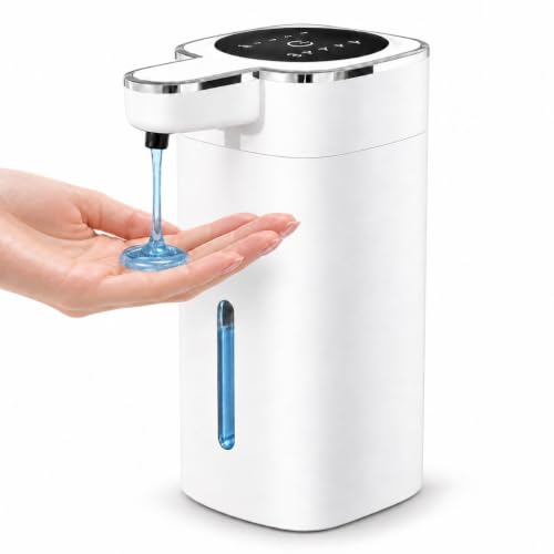Automatic Liquid Soap Dispenser Touchless, USB Rechargeable (White) - color: White