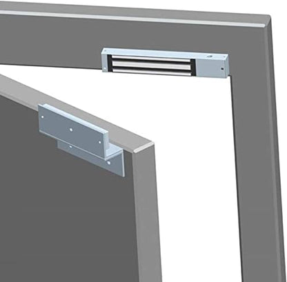 Electromagnetic Lock with Z and L Bracket 280KG 600LBS Holding Force Electric Magnetic Door Lock 12V Fail Safe NC Mode for Access Control System - color: 600LBS Lock + ZL Bracket