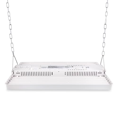 Topaz LHB-30L-W-PCS-U LED Linear High Bay Light 18 Inch - White, Power Select 120-277V, CCT Select 3500K/4000K/5000K, 18500-30000 Lumens, Aluminum Body, CRI 80, Sensor Ready, 50000 Hour LED Light
