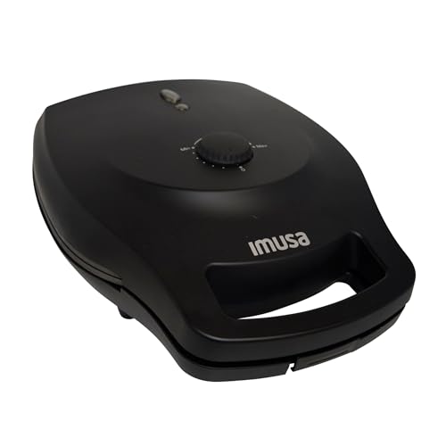 IMUSA 6 Slot Electric Arepa Maker with Temperature Control, Matte Black - size: 6 Slot, style: Arepa maker
