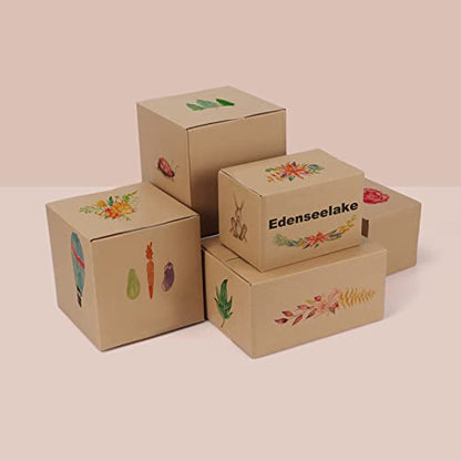 Edenseelake 40 Pack 6x4x3 inches Shipping Boxes Small Cardboard Boxes for Packing, Moving, Mailing, Brown - color: 40 packs（Brown), size: 6x4x3 inch
