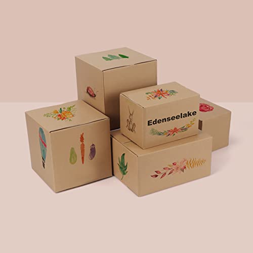 Edenseelake 40 Pack 6x4x4 inches Shipping Boxes Small Cardboard Boxes for Packing, Moving, Mailing, Brown - color: 40 packs（Brown), size: 6x4x4 inch