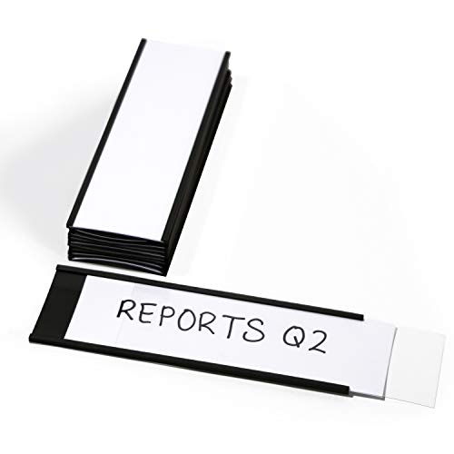 SmartSign Magnetic 'C' Channel Label Holders | 2" x 6", Pack of 10 - size: 2" x 6"