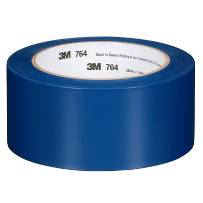 3M General Purpose Vinyl Tape 764, Blue, 2 in x 36 yd, 5 mil, 1 Roll - color: Blue, size: 2 in x 1296 in