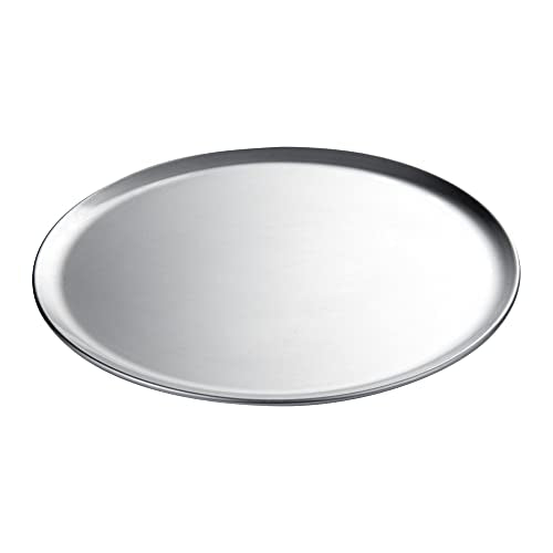 Restaurantware Met Lux 12 Inch Commercial Pizza Pan 1 Coupe Style Pizza Cooking Tray - Heavy-Duty 18-Gauge Aluminum Round Baking Tray Oven-Baking For Pizzas & More - size: 12"