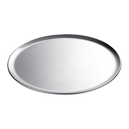 Restaurantware Met Lux 12 Inch Commercial Pizza Pan 1 Coupe Style Pizza Cooking Tray - Heavy-Duty 18-Gauge Aluminum Round Baking Tray Oven-Baking For Pizzas & More - size: 12"