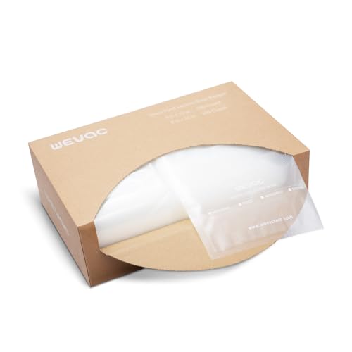 Wevac Vacuum Sealer Bags, Quart 8"x12" 200 Count, Pint 6"x10" 100 Count - size: 6" x 10" 100 count & 8" x 12" 200 count