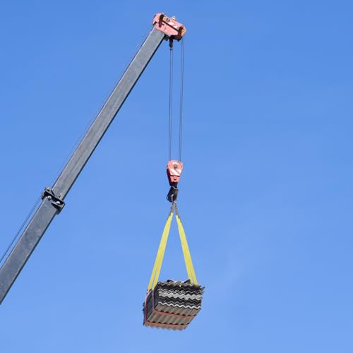 4 Pcs Lift Sling Straps, Yellow, 2'' X 6', 8900lb - color: Yellow, size: 2'' X 6',8900lb