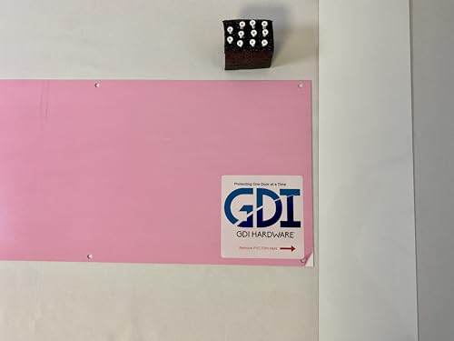 Anodized Aluminum Kickplates, Various Sizes, Colors, and Mounting Options Available, 0.040-Inch Profile, Square Corners, American Made (Ultra White, 8" x 38" - for 40" Door) - color: Ultra White, size: 8" x 38" - for 40" Door