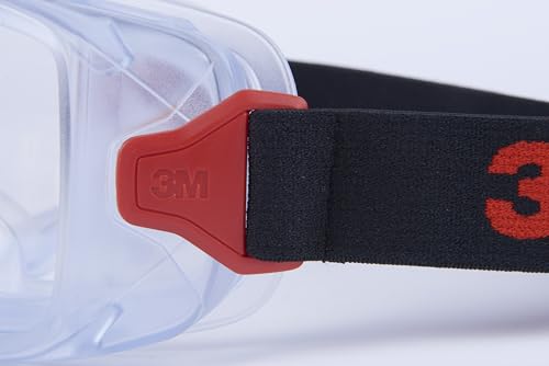 3M GoggleGear Eye Protective Goggle 3000 Series, Clear Scotchgard Anti-Fog/Anti-Scratch Lens, Premium Cloth Strap, PVC Shroud, 1 Pair, GG3101-SGAF, ANSI Z87.1, CSA Z94.3, D3 D4 Rating - style: Premium Cloth Strap/Pvc Shroud