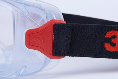 3M GoggleGear Eye Protective Goggle 3000 Series, Clear Scotchgard Anti-Fog/Anti-Scratch Lens, Premium Cloth Strap, PVC Shroud, 1 Pair, GG3101-SGAF, ANSI Z87.1, CSA Z94.3, D3 D4 Rating - style: Premium Cloth Strap/Pvc Shroud
