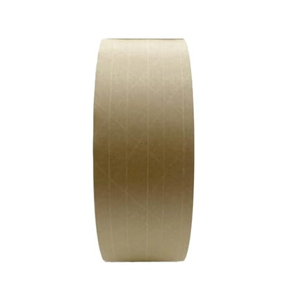 Neo-Pure Reinforced Kraft Gum Tape Grade 240 72mm x 1000 ft Water Activated Natural Brown Heavy Duty Carton Sealing Shipping Tape (Kraft, 1 Roll)