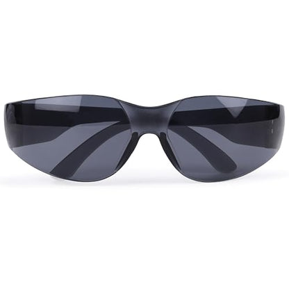 BISON LIFE Black Safety Glasses for Men & Women, Bulk, ANSI Z87.1, 12 Pack - color: Black/Black