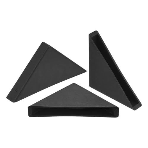 uxcell 20Pcs Plastic Corner Protectors 6x50mm Right Angle Shape Glass Corner Guards Cushion for Corner Protection of Glass, Mirror, Tile, Black - color: Black, size: 6x50mm