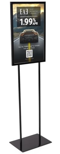 Displays2go Poster Sign Stand 14" x 22", Black