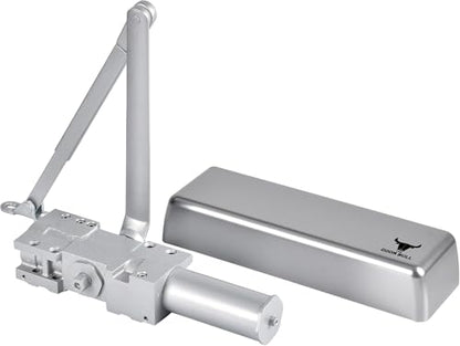 The Door Bull Series 9016 Grade 1 Heavy Duty Hydraulic Closer - size: DC9016 Series, style: Silver