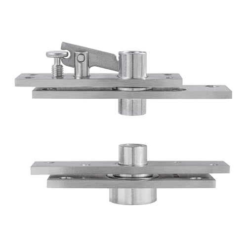 Pivot Door Hinges,Stainless Steel 360° Rotation Invisible Hinge for Bookcase, Murphy Door Hinges,Secret Door Hidden Hinges (150KG &360°)
