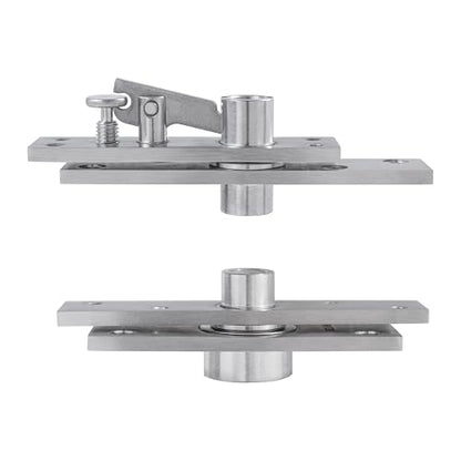 Pivot Door Hinges,Stainless Steel 360° Rotation Invisible Hinge for Bookcase, Murphy Door Hinges,Secret Door Hidden Hinges (150KG &360°)