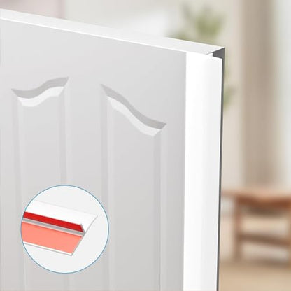 Elvone T-Shaped Weather Stripping Seal, White Silicone, 1.97 in x 20 ft - color: White, size: 20FTX1.97IN