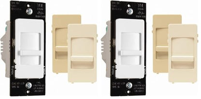 Legrand WSCL450TCCCV4 450-Watt Wide Slide LED Decorator Dimmer (Pack of 2) - size: 1 Count (Pack of 2)