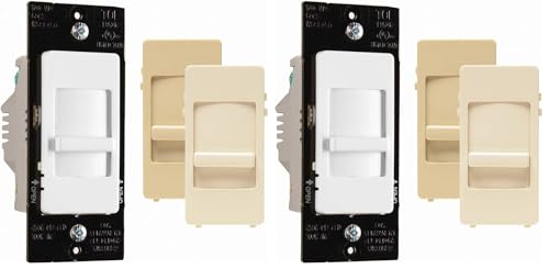 Legrand WSCL450TCCCV4 450-Watt Wide Slide LED Decorator Dimmer (Pack of 2) - size: 1 Count (Pack of 2)