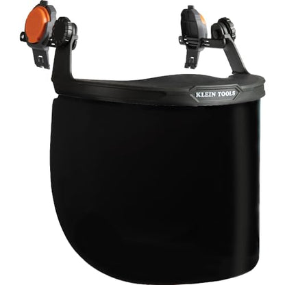 KLEIN TOOLS 60529 Full-Brim Hard Hat Face Shield, Gray Tint, One Size - size: Full Brim Gray