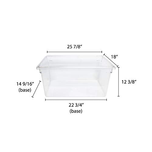 Thunder Group 18"x 26"x12", 17 gallon, food storage box, polycarbonate, clear, comes in each